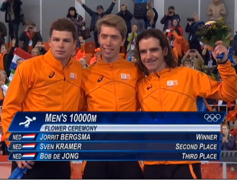 podium 10 km heren Sochi 2014