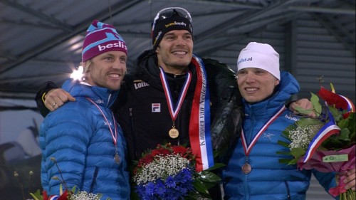 Hein Otterspeer NK Sprint 2015 podium