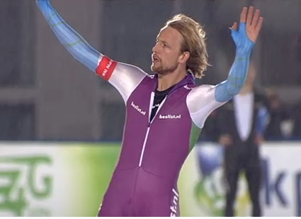 Michel Mulder wint nk sprint 2014 adam
